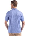 Saint Louis Billikens Cutter & Buck Pike Eco Flora Print Recycled Mens Polo Chelan Blue Back Thumbnail Image