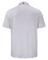 Louisville Cardinals College Vault Cutter & Buck Pike Eco Flora Print Recycled Mens Polo Polished Medium Gray Mannequin Back Thumbnail Image