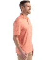 Oregon State Beavers Cutter & Buck Pike Eco Flora Print Recycled Mens Polo College Orange Side Thumbnail Image