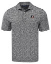 Florida State Seminoles Cutter & Buck Pike Eco Flora Print Recycled Mens Polo Black Mannequin Thumbnail Image