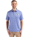 Brigham Young Cougars Cutter & Buck Pike Eco Flora Print Recycled Mens Polo Chelan Blue Front Thumbnail Image