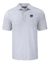 View image 7: New Hampshire Wildcats College Vault Cutter & Buck Pike Recycled Flora Print Mens Polo Polished Medium Gray Mannequin