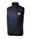 Texas Longhorns 100 Years at DKR Cutter & Buck Rainier PrimaLoft® Mens Eco Insulated Full Zip Puffer Vest Dark Navy Mannequin Thumbnail Image