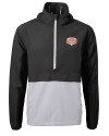 Texas Longhorns 100 Years at DKR Cutter & Buck Charter Eco Recycled Mens Anorak Jacket Black/Polished Mannequin Thumbnail Image