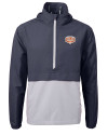 Texas Longhorns 100 Years at DKR Cutter & Buck Charter Eco Recycled Mens Anorak Jacket Navy Blue/Polished Mannequin Thumbnail Image