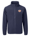 Texas Longhorns 100 Years at DKR Cutter & Buck Charter Eco Recycled Mens Full-Zip Jacket Navy Blue Mannequin Thumbnail Image