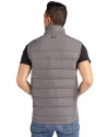 Arkansas State Red Wolves Cutter & Buck Evoke Hybrid Softshell Recycled Mens Full Zip Vest Elemental Grey Back Thumbnail Image