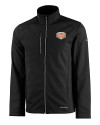 Texas Longhorns 100 Years at DKR Cutter & Buck Evoke Softshell Recycled Full Zip Mens Jacket Black Mannequin Thumbnail Image