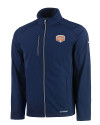 Texas Longhorns 100 Years at DKR Cutter & Buck Evoke Softshell Recycled Full Zip Mens Jacket Navy Blue Mannequin Thumbnail Image