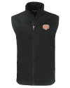 Texas Longhorns 100 Years at DKR Cutter & Buck Charter Eco Recycled Mens Full-Zip Vest Black Mannequin Thumbnail Image