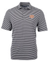 Texas Longhorns 100 Years at DKR Cutter & Buck Virtue Eco Pique Stripe Recycled Mens Big and Tall Polo Black Mannequin Thumbnail Image