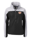 Texas Longhorns 100 Years at DKR Cutter & Buck Charter Eco Recycled Womens Anorak Jacket Black/Polished Mannequin Thumbnail Image