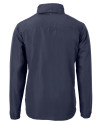 Texas Longhorns 100 Years at DKR Cutter & Buck Charter Eco Knit Recycled Big & Tall Full-Zip Jacket Navy Blue Mannequin Back Thumbnail Image