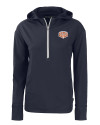 Texas Longhorns 100 Years at DKR Cutter & Buck Daybreak Eco Recycled Womens Half Zip Hoodie Navy Blue Mannequin Thumbnail Image