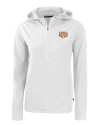 Texas Longhorns 100 Years at DKR Cutter & Buck Daybreak Eco Recycled Womens Half Zip Hoodie White Mannequin Thumbnail Image