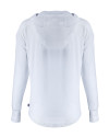 Texas Longhorns 100 Years at DKR Cutter & Buck Daybreak Eco Recycled Womens Half Zip Hoodie White Mannequin Back Thumbnail Image