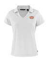 Texas Longhorns 100 Years at DKR Cutter & Buck Daybreak Eco Recycled Womens V-neck Polo White Mannequin Thumbnail Image