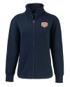 View image 11: Texas Longhorns 100 Years at DKR Cutter & Buck Roam Recycled Buttery-Soft Knit Womens Full Zip Jacket Navy Blue Mannequin
