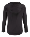 Texas Longhorns 100 Years at DKR Cutter & Buck Coastline Epic Comfort Recycled Womens Hooded Shirt Black Mannequin Back Thumbnail Image
