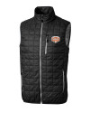 Texas Longhorns 100 Years at DKR Cutter & Buck Rainier PrimaLoft® Mens Big and Tall Eco Insulated Full Zip Puffer Vest Black Mannequin Thumbnail Image
