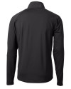Texas Longhorns 100 Years at DKR Cutter & Buck Adapt Eco Knit Hybrid Recycled Mens Quarter Zip Black Mannequin Back Thumbnail Image