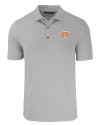 Texas Longhorns 100 Years at DKR Cutter & Buck Forge Eco Stretch Recycled Mens Polo Polished Medium Gray Mannequin Thumbnail Image