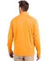 Tennessee Volunteers College Vault - Cutter & Buck Adapt Eco Knit Stretch Recycled Mens Quarter Zip Pullover Orange Burst Back Thumbnail Image