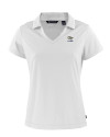 Georgia Tech Yellow Jackets Alumni Cutter & Buck Daybreak Eco Recycled Womens V-neck Polo White Mannequin Thumbnail Image