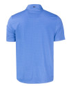 Athletics Mono Cutter & Buck Pike Eco Tonal Geo Print Stretch Recycled Mens Polo Atlas Light Blue Mannequin Back Thumbnail Image
