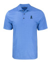 Los Angeles Angels Mono Cutter & Buck Pike Eco Tonal Geo Print Stretch Recycled Mens Polo Atlas Light Blue Mannequin Thumbnail Image