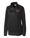 Lansing Lugnuts Clique Helsa  Performance Womens Half Zip Pullover Sweatshirt Black Mannequin Thumbnail Image
