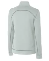 View image 6: Durham Bulls Clique Helsa Performance Knit Womens Half Zip
 Light Grey Mannequin Back
