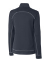 View image 2: Hillsboro Hops Clique Helsa Performance Knit Womens Half Zip
 Dark Navy Mannequin Back