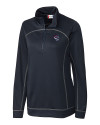 Binghamton Rumble Ponies Clique Helsa  Performance Womens Half Zip Pullover Sweatshirt Dark Navy Mannequin Thumbnail Image