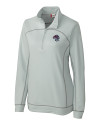 Binghamton Rumble Ponies Clique Helsa  Performance Womens Half Zip Pullover Sweatshirt Light Grey Mannequin Thumbnail Image