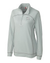 Richmond Flying Squirrels Clique Helsa  Performance Womens Half Zip Pullover Sweatshirt Light Grey Mannequin Thumbnail Image