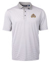 Riverdale High School Cutter & Buck Virtue Eco Pique Micro Stripe Recycled Mens Polo POLWH_MANN_HG 1 Thumbnail Image
