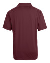 Mannequin back view of a Bordeaux Cutter & Buck Prospect Eco Textured Stretch Recycled Mens Short Sleeve Polo Thumbnail Image