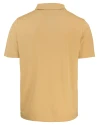 Mannequin back view of a Desert Cutter & Buck Prospect Eco Textured Stretch Recycled Mens Short Sleeve Polo Thumbnail Image