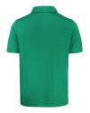 Mannequin back view of a Kelly Green Cutter & Buck Prospect Eco Textured Stretch Recycled Mens Short Sleeve Polo Thumbnail Image