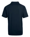 Mannequin back view of a Navy Blue Cutter & Buck Prospect Eco Textured Stretch Recycled Mens Short Sleeve Polo Thumbnail Image