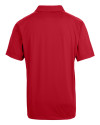 Mannequin back view of a Red Cutter & Buck Prospect Eco Textured Stretch Recycled Mens Short Sleeve Polo Thumbnail Image