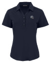 New England Patriots NFL Helmet Cutter & Buck Forge Eco Stretch Recycled Womens Short Sleeve Polo Navy Blue Mannequin Thumbnail Image