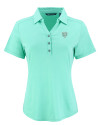 Chicago Bears Mono Cutter & Buck Forge Eco Stretch Recycled Womens Short Sleeve Polo Fresh Mint Heather Mannequin Thumbnail Image