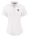 Chicago Bears Mono Cutter & Buck Forge Eco Stretch Recycled Womens Short Sleeve Polo White Mannequin Thumbnail Image
