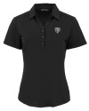 Chicago Bears Monochromatic Cutter & Buck Forge Recycled Four-Way Stretch Womens Polo Black Mannequin Thumbnail Image
