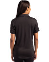 Buffalo Bills Mono Cutter & Buck Forge Eco Stretch Recycled Womens Short Sleeve Polo Black Back Thumbnail Image
