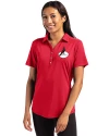 Arizona Cardinals Historic Cutter & Buck Forge Eco Stretch Recycled Womens Short Sleeve Polo Cardinal Red Front Thumbnail Image
