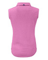 Chicago Bears Mono Cutter & Buck Forge Eco Stretch Recycled Womens Sleeveless Polo Gelato Heather Mannequin Back Thumbnail Image