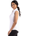 New York Jets Cutter & Buck Forge Eco Stretch Recycled Womens Sleeveless Polo White Side Thumbnail Image
